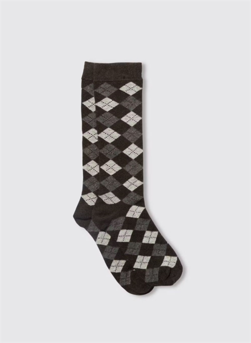 MARIA LA ROSA HARLEKIN SOCKS DARK BROWN